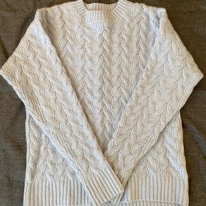 H&M Pale Blue Soft Crewneck Sweater